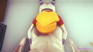 Dragon Ball Hentai - synpunkt Pan boobjob, suga och trängde